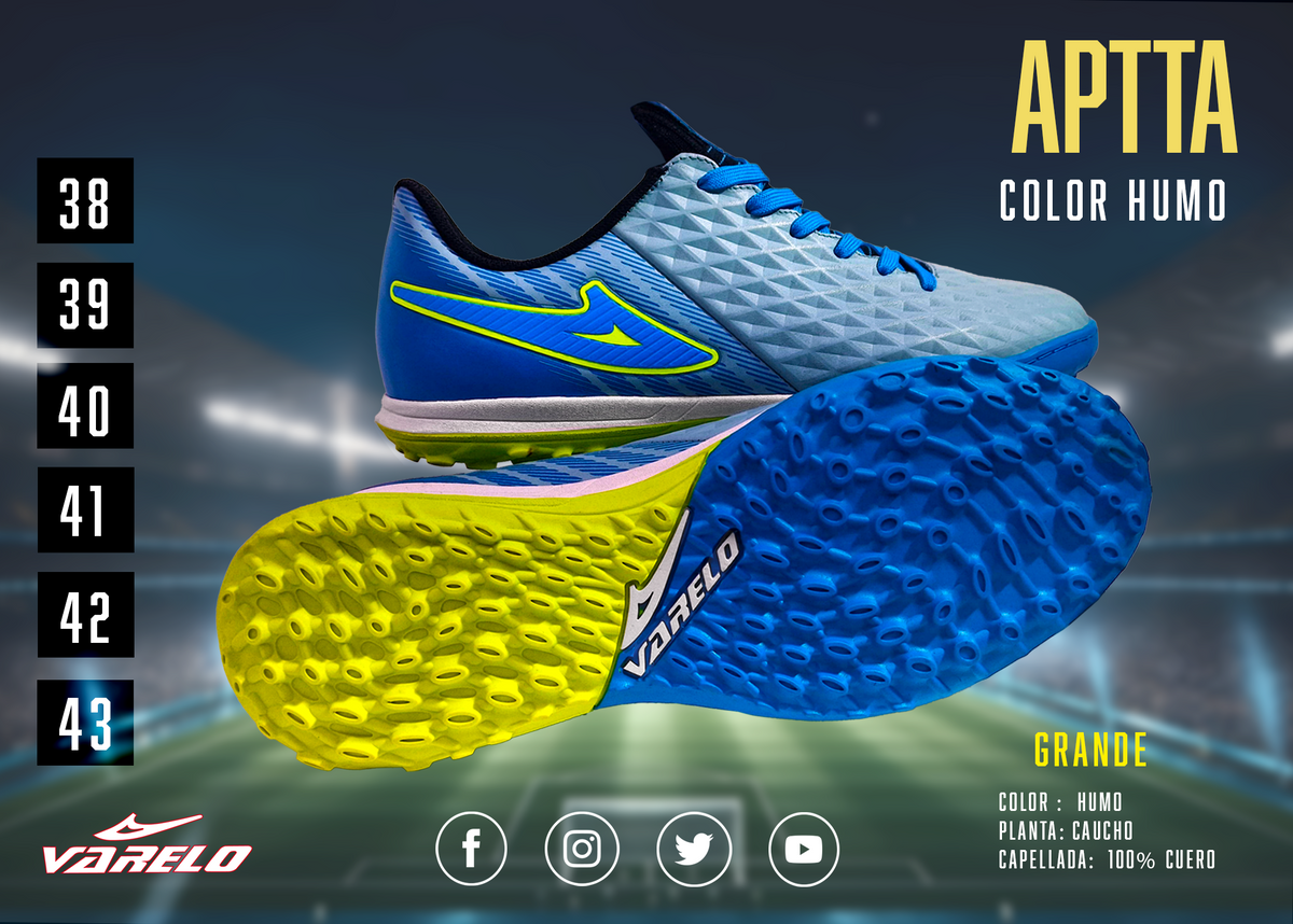 ZAPATILLAS VARELO APTTA – Máxima Tracción en Grass Sintético