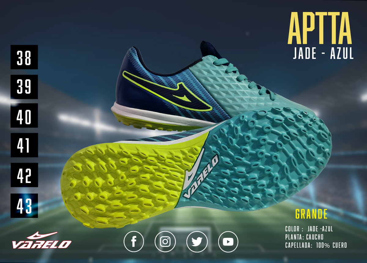 ZAPATILLAS VARELO APTTA – Máxima Tracción en Grass Sintético