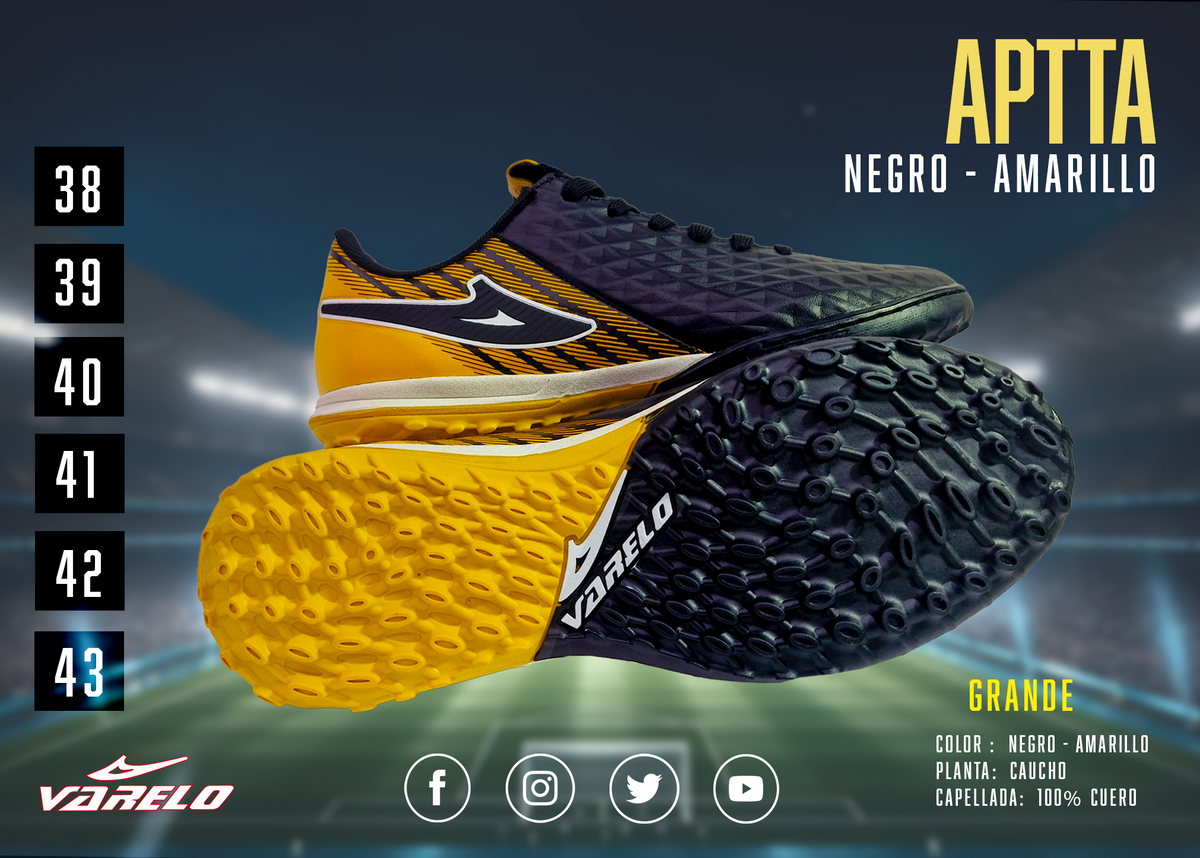 ZAPATILLAS VARELO APTTA – Máxima Tracción en Grass Sintético