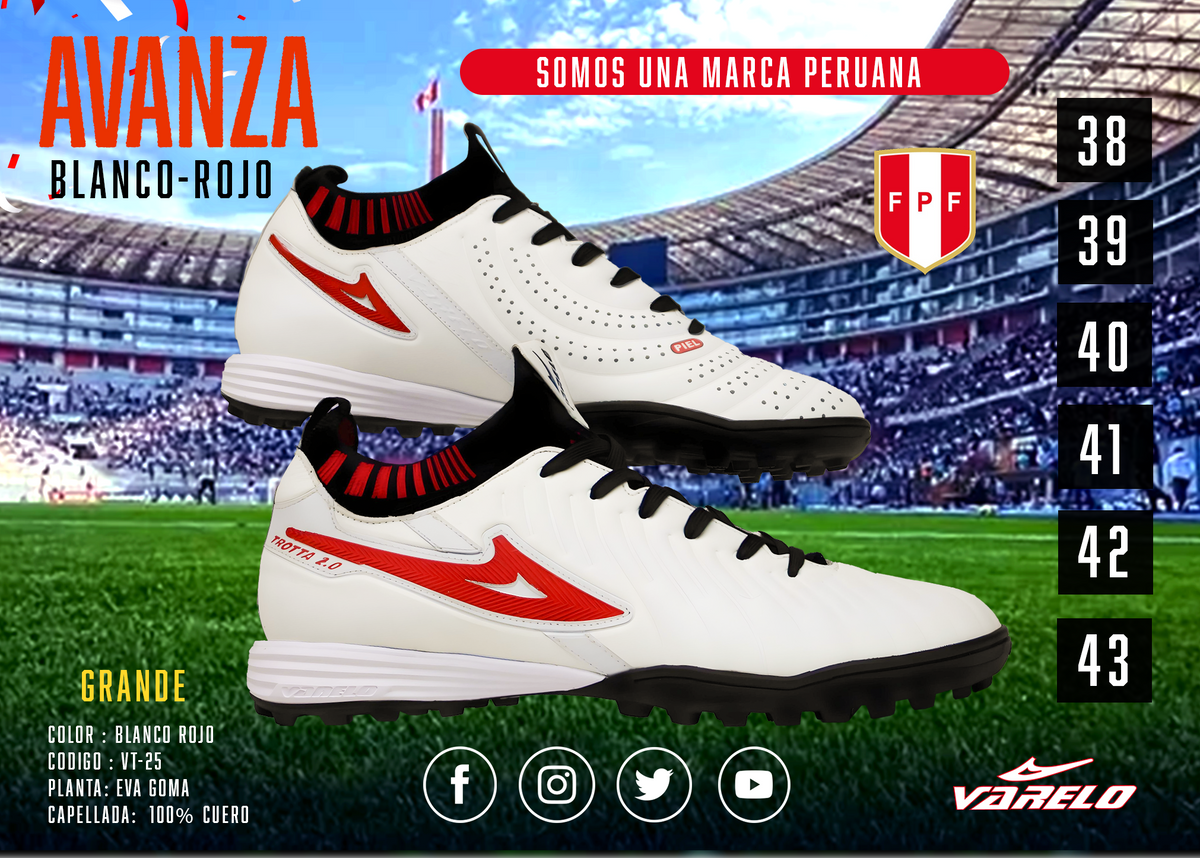 ZAPATILLAS VARELO AVANZA TF – Máxima Tracción en Grass Sintético