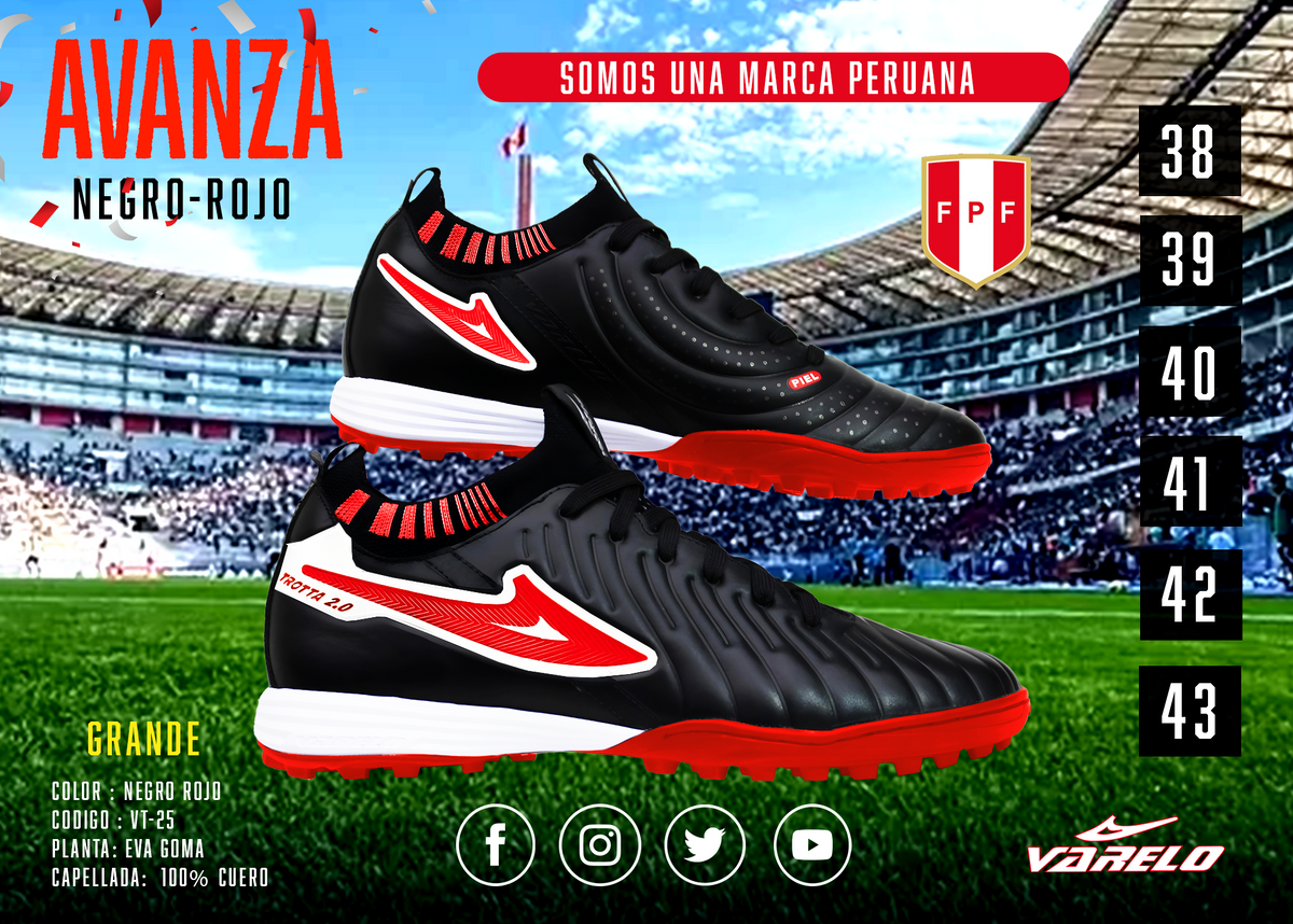 ZAPATILLAS VARELO AVANZA TF – Máxima Tracción en Grass Sintético