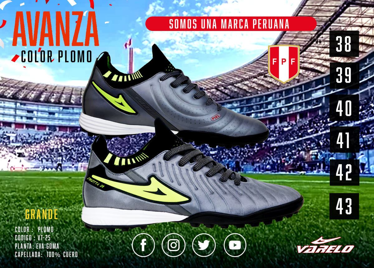 ZAPATILLAS VARELO AVANZA TF – Máxima Tracción en Grass Sintético