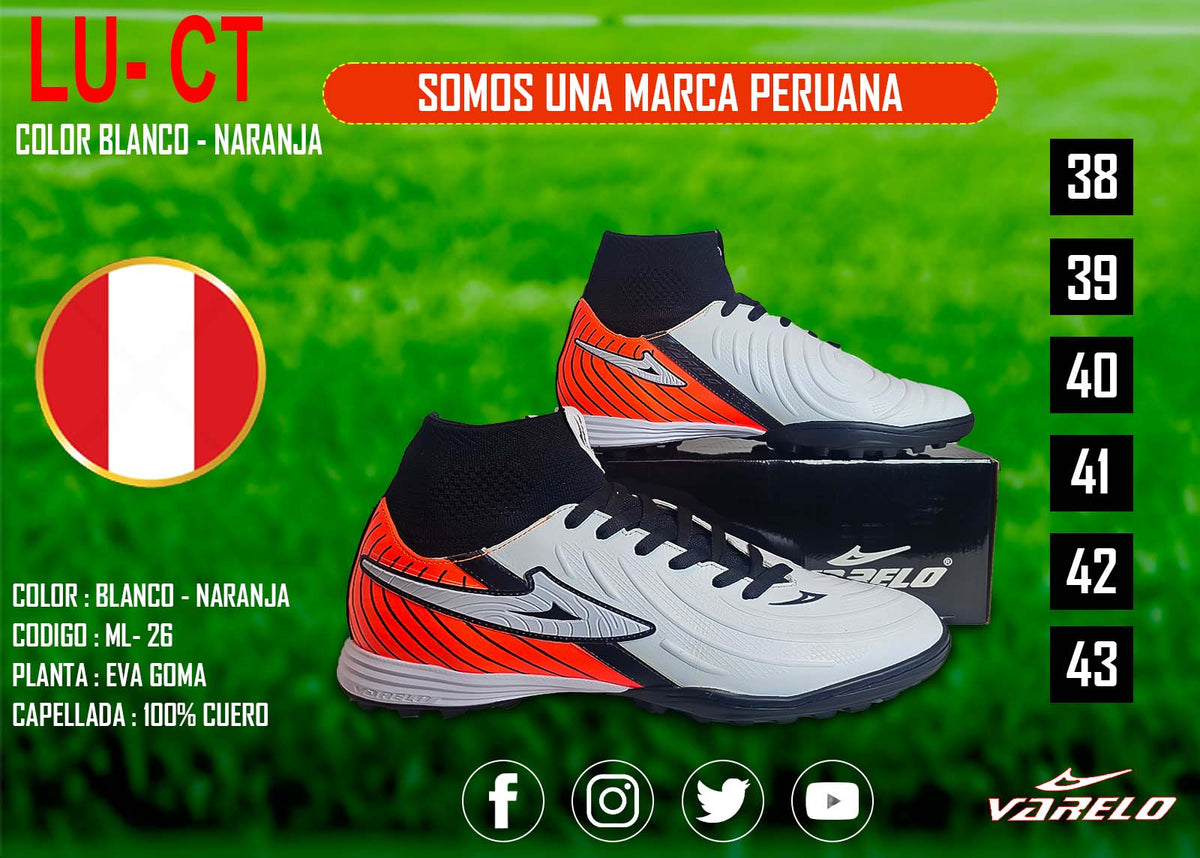 ZAPATILLAS VARELO LU-CT – Máxima Tracción en Grass Sintético