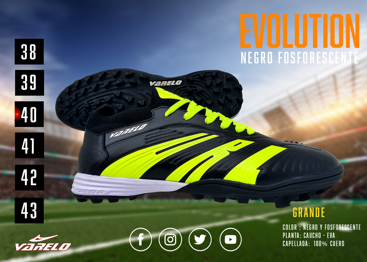 ZAPATILLAS VARELO EVOLUCIÓN – Máxima Tracción en Grass Sintético