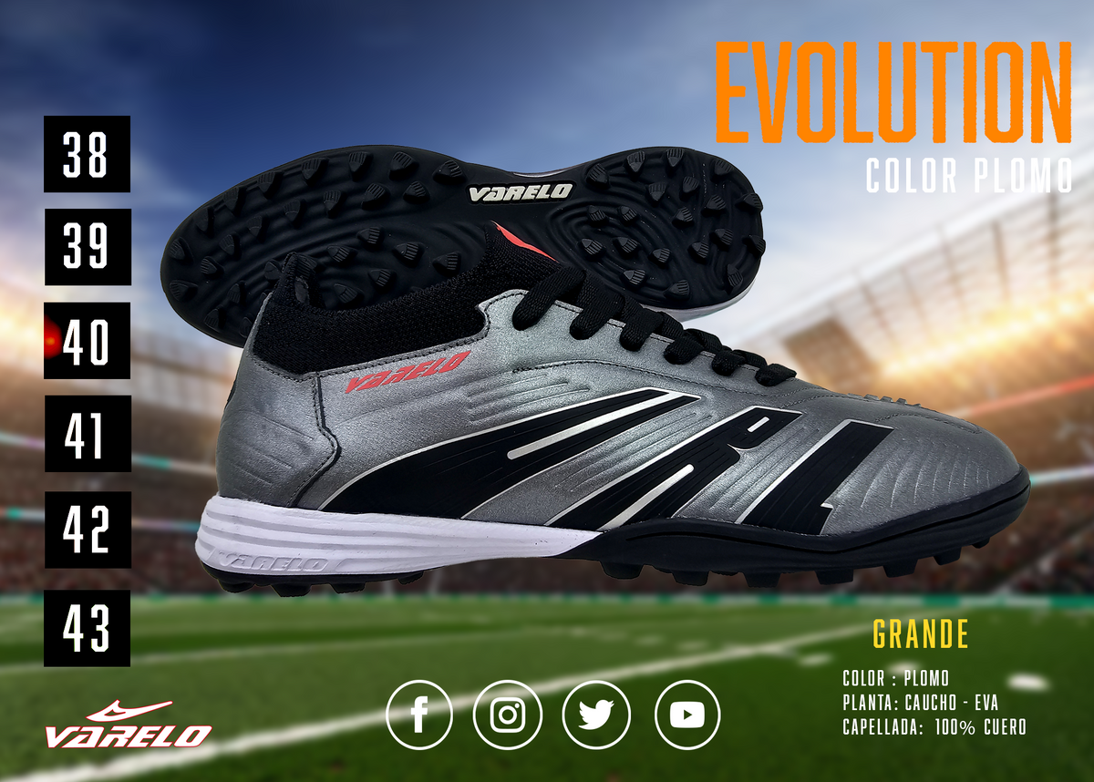 ZAPATILLAS VARELO EVOLUCIÓN – Máxima Tracción en Grass Sintético