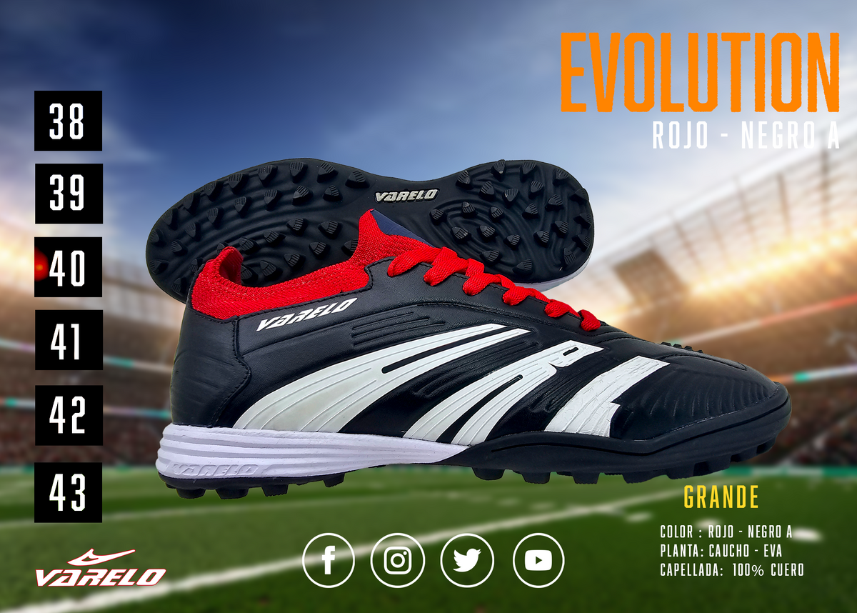 ZAPATILLAS VARELO EVOLUCIÓN – Máxima Tracción en Grass Sintético