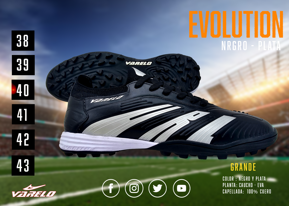 ZAPATILLAS VARELO EVOLUCIÓN – Máxima Tracción en Grass Sintético