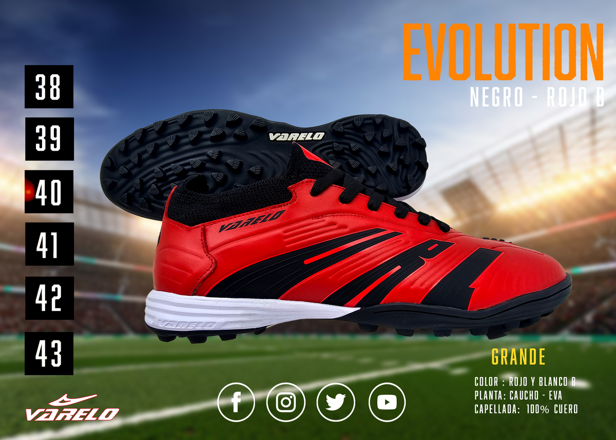 ZAPATILLAS VARELO EVOLUCIÓN – Máxima Tracción en Grass Sintético