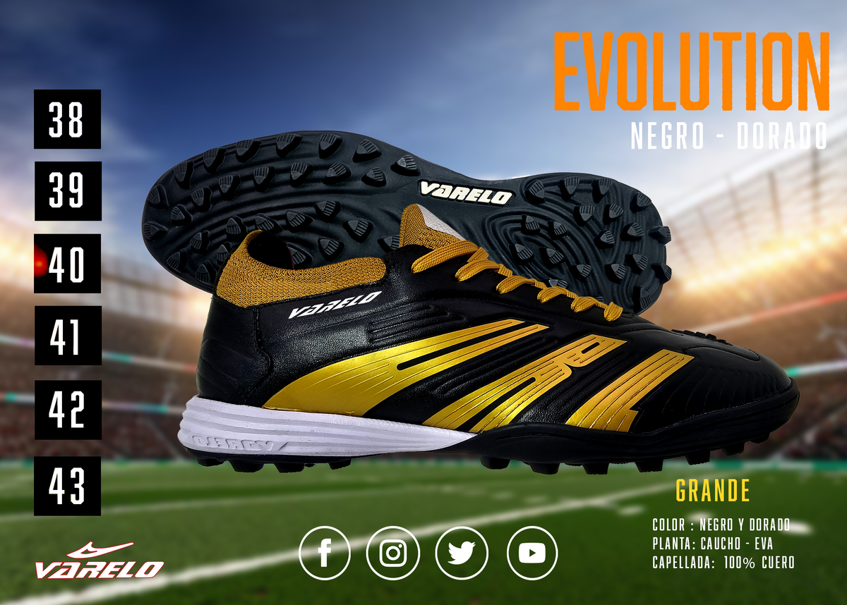 ZAPATILLAS VARELO EVOLUCIÓN – Máxima Tracción en Grass Sintético
