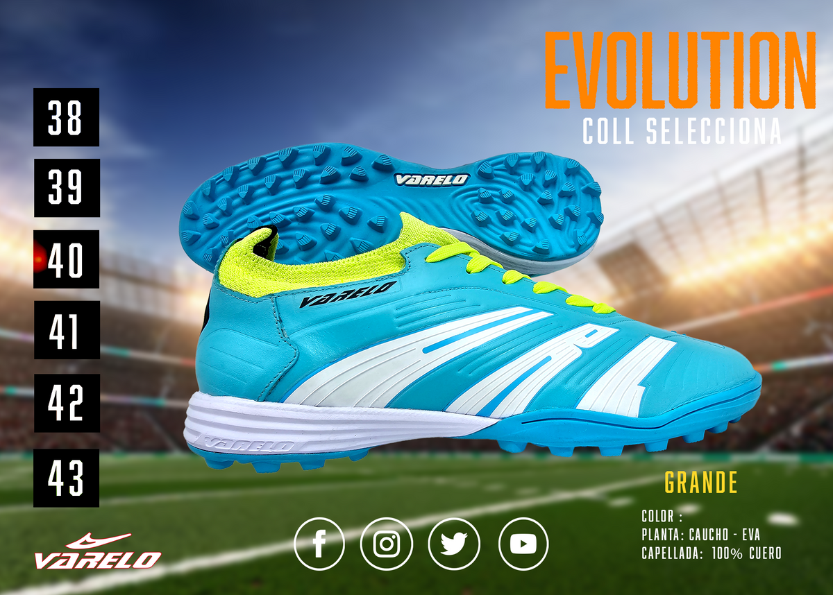 ZAPATILLAS VARELO EVOLUCIÓN – Máxima Tracción en Grass Sintético