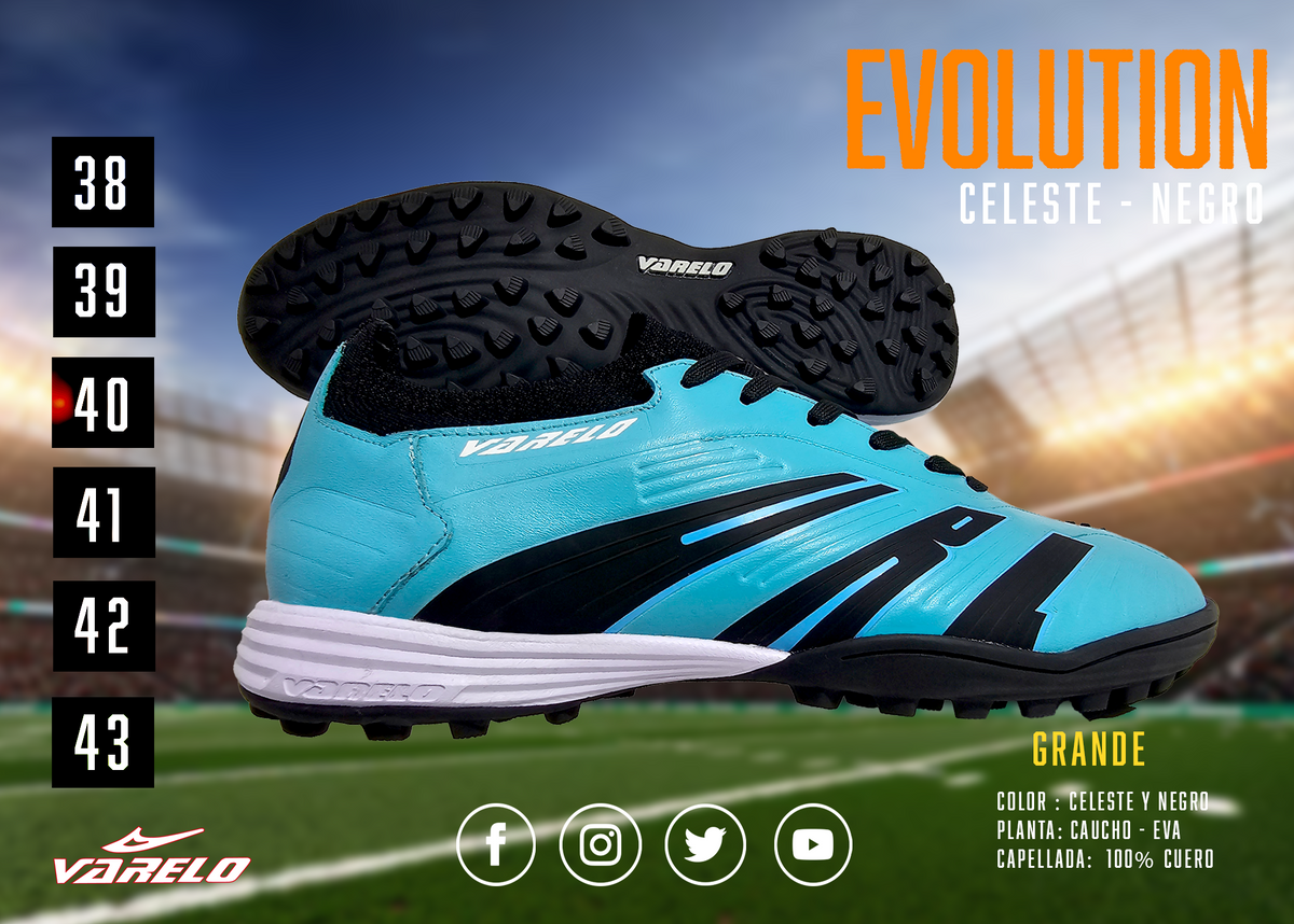 ZAPATILLAS VARELO EVOLUCIÓN – Máxima Tracción en Grass Sintético