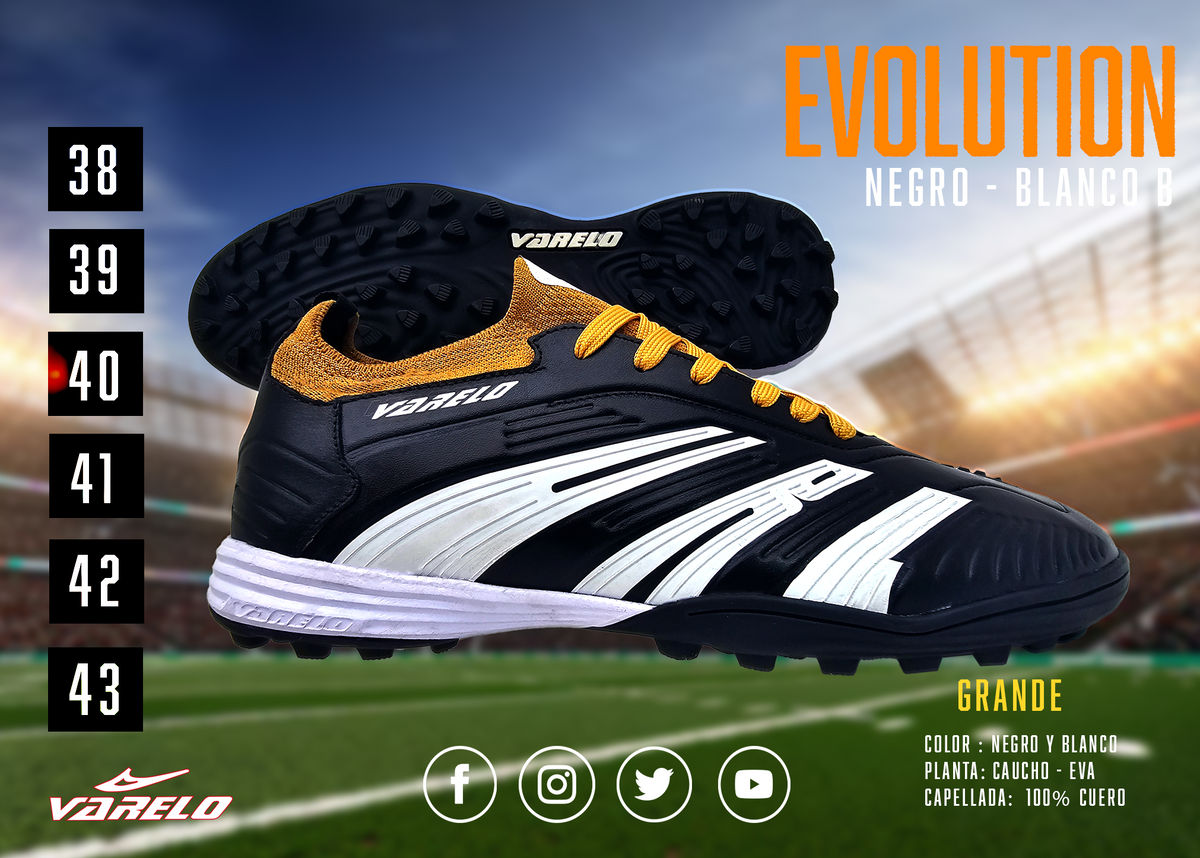 ZAPATILLAS VARELO EVOLUCIÓN – Máxima Tracción en Grass Sintético