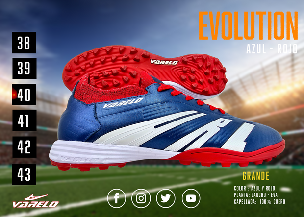 ZAPATILLAS VARELO EVOLUCIÓN – Máxima Tracción en Grass Sintético