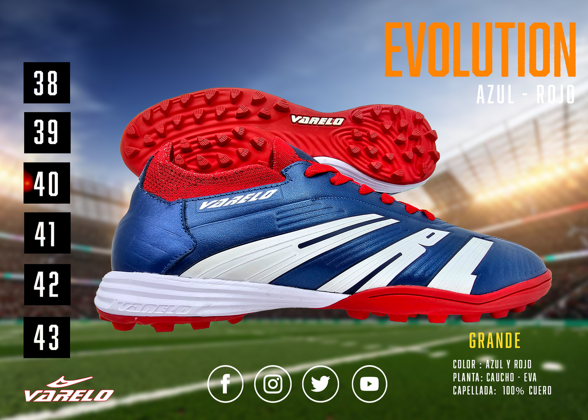 ZAPATILLAS VARELO EVOLUCIÓN – Máxima Tracción en Grass Sintético