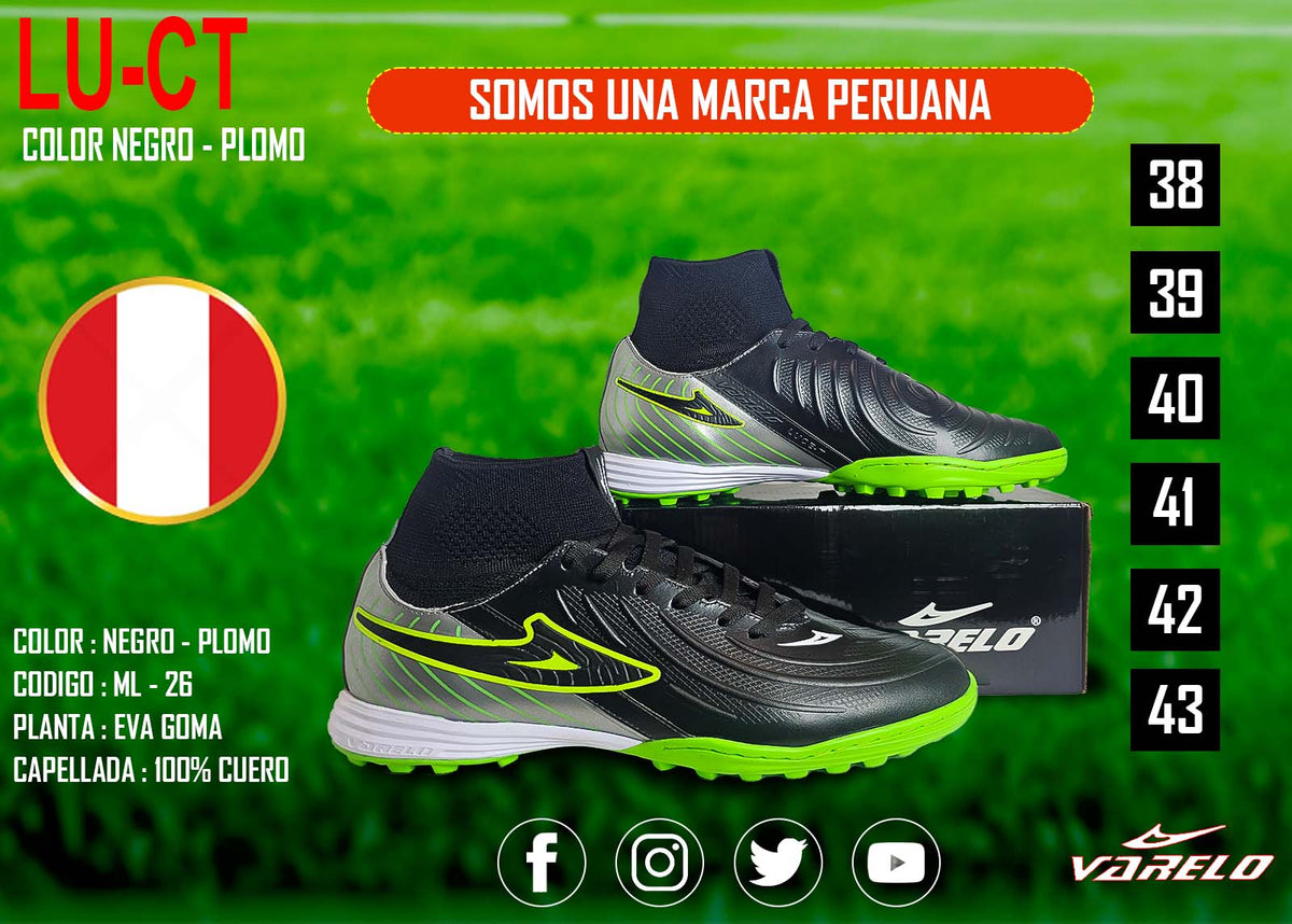ZAPATILLAS VARELO LU-CT – Máxima Tracción en Grass Sintético