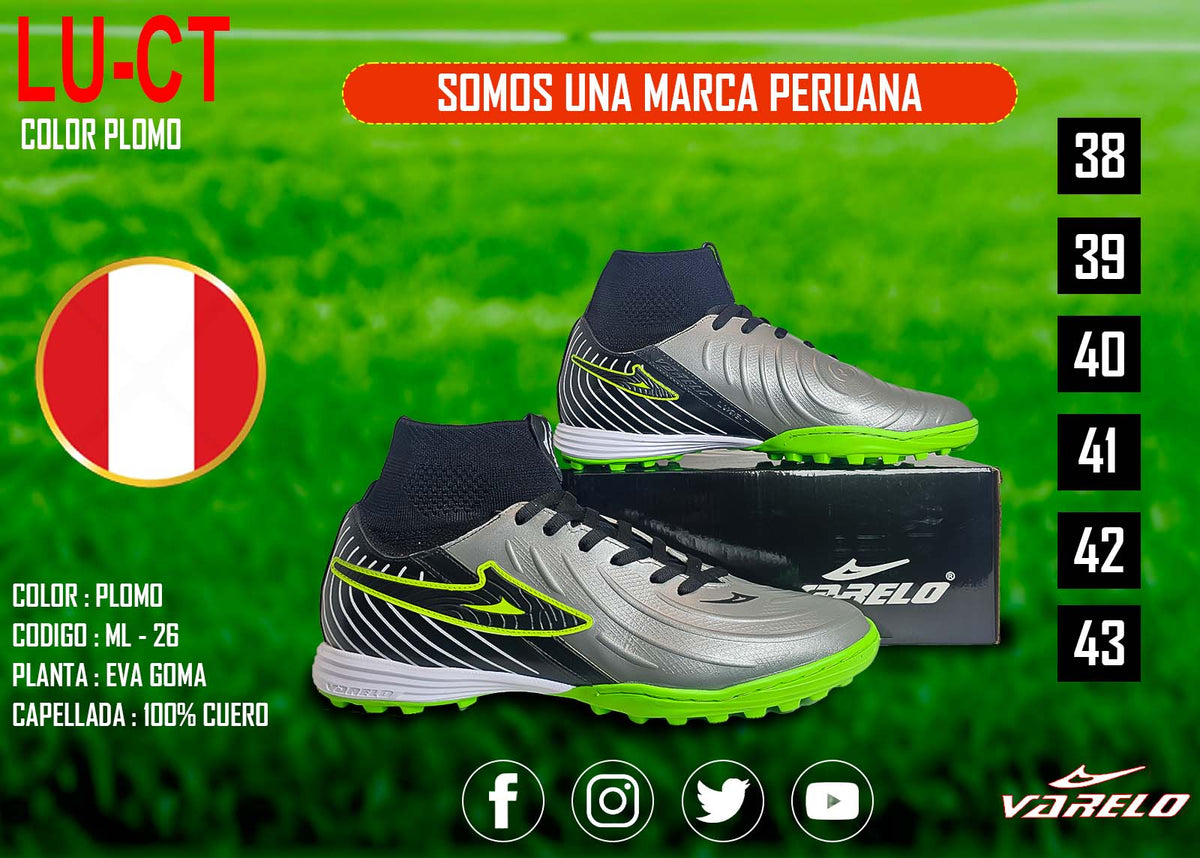 ZAPATILLAS VARELO LU-CT – Máxima Tracción en Grass Sintético