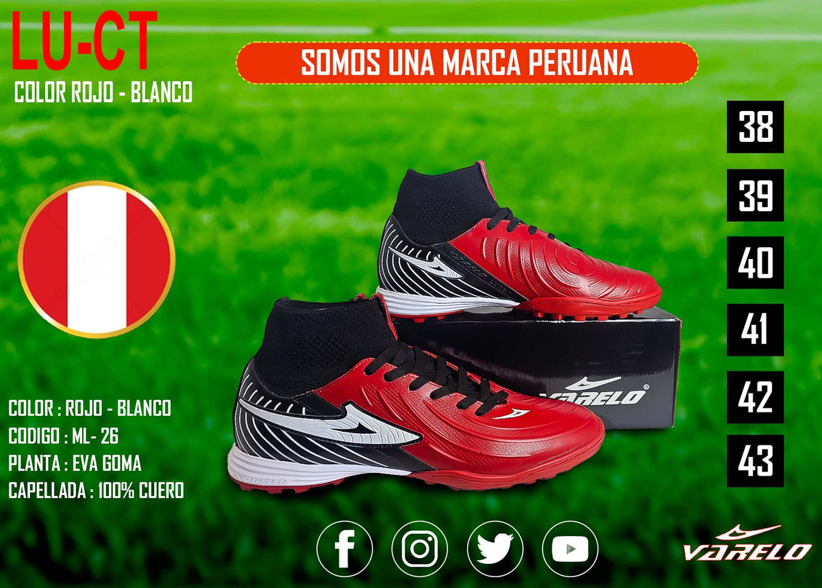 ZAPATILLAS VARELO LU-CT – Máxima Tracción en Grass Sintético