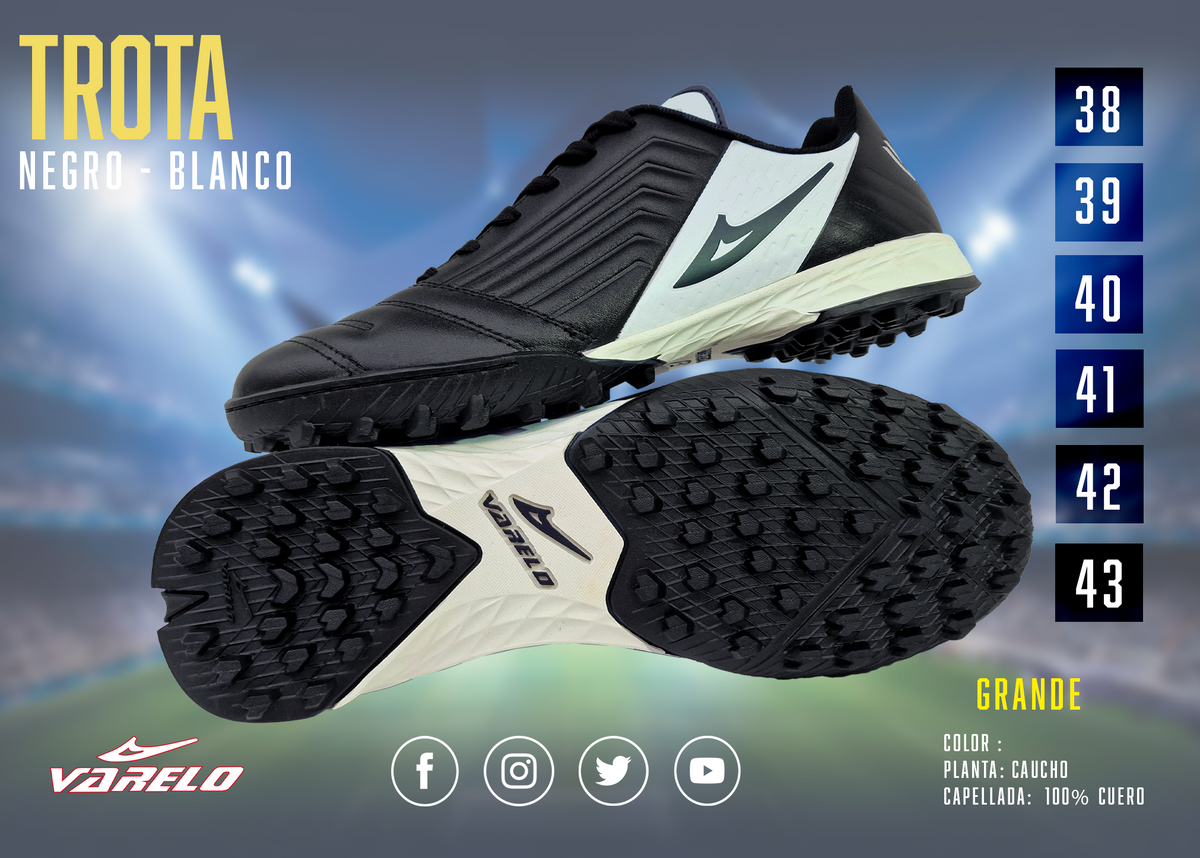 ZAPATILLAS VARELO TROTTA – Máxima Tracción en Grass Sintético