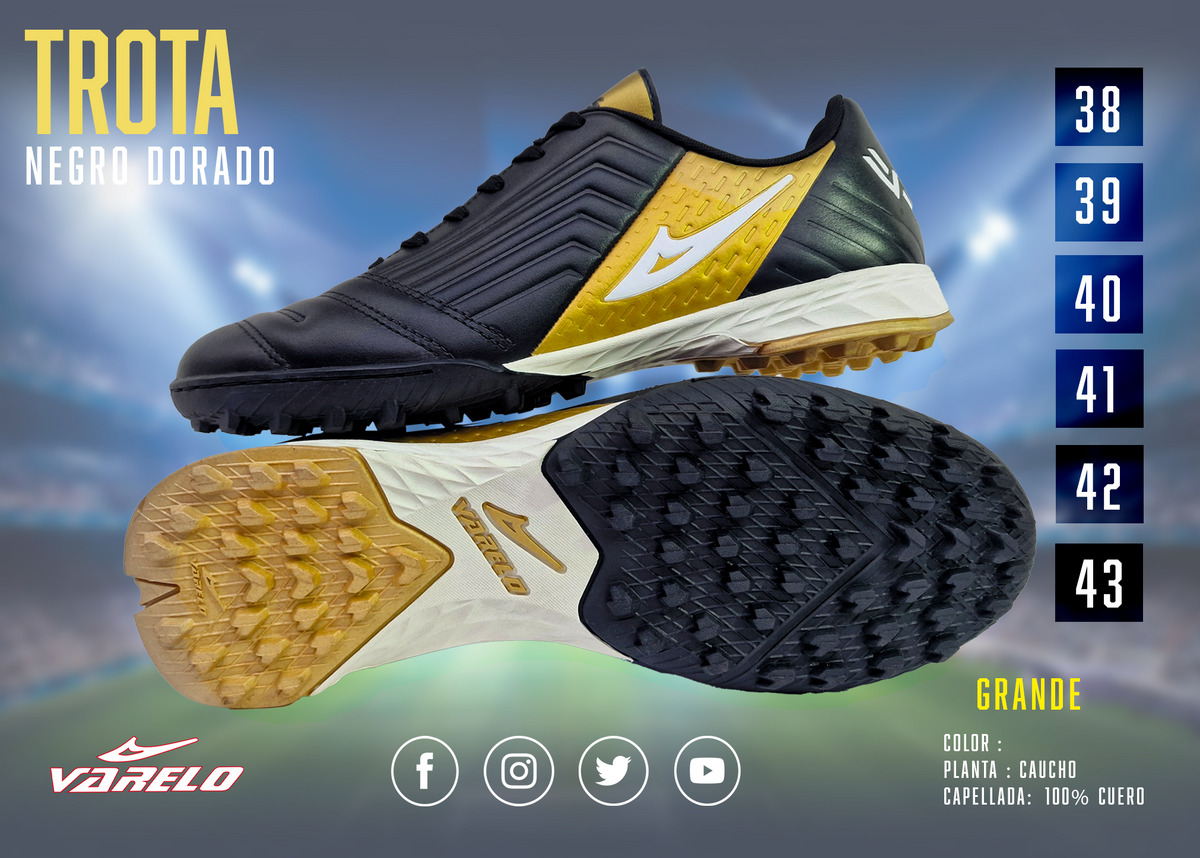 ZAPATILLAS VARELO TROTTA – Máxima Tracción en Grass Sintético