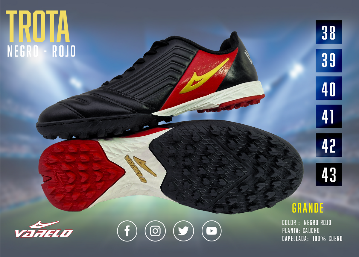 ZAPATILLAS VARELO TROTTA – Máxima Tracción en Grass Sintético