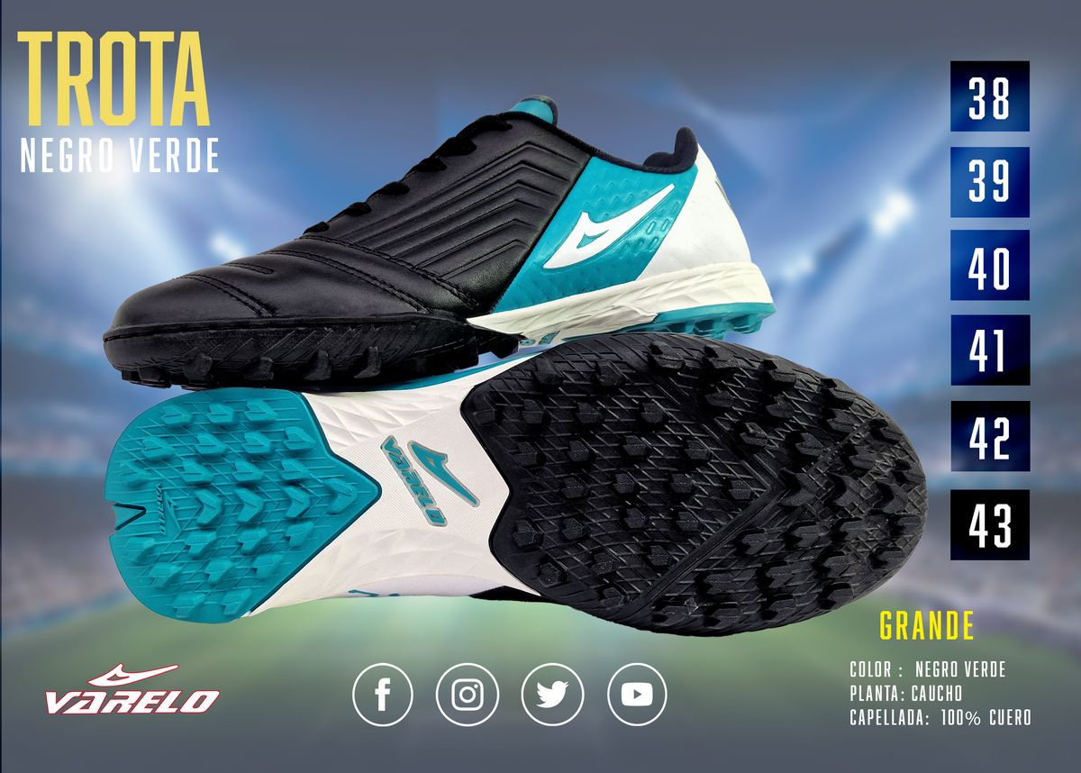 ZAPATILLAS VARELO TROTTA – Máxima Tracción en Grass Sintético