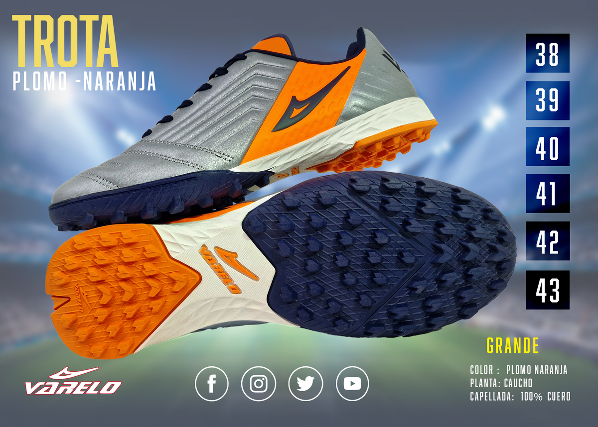 ZAPATILLAS VARELO TROTTA – Máxima Tracción en Grass Sintético