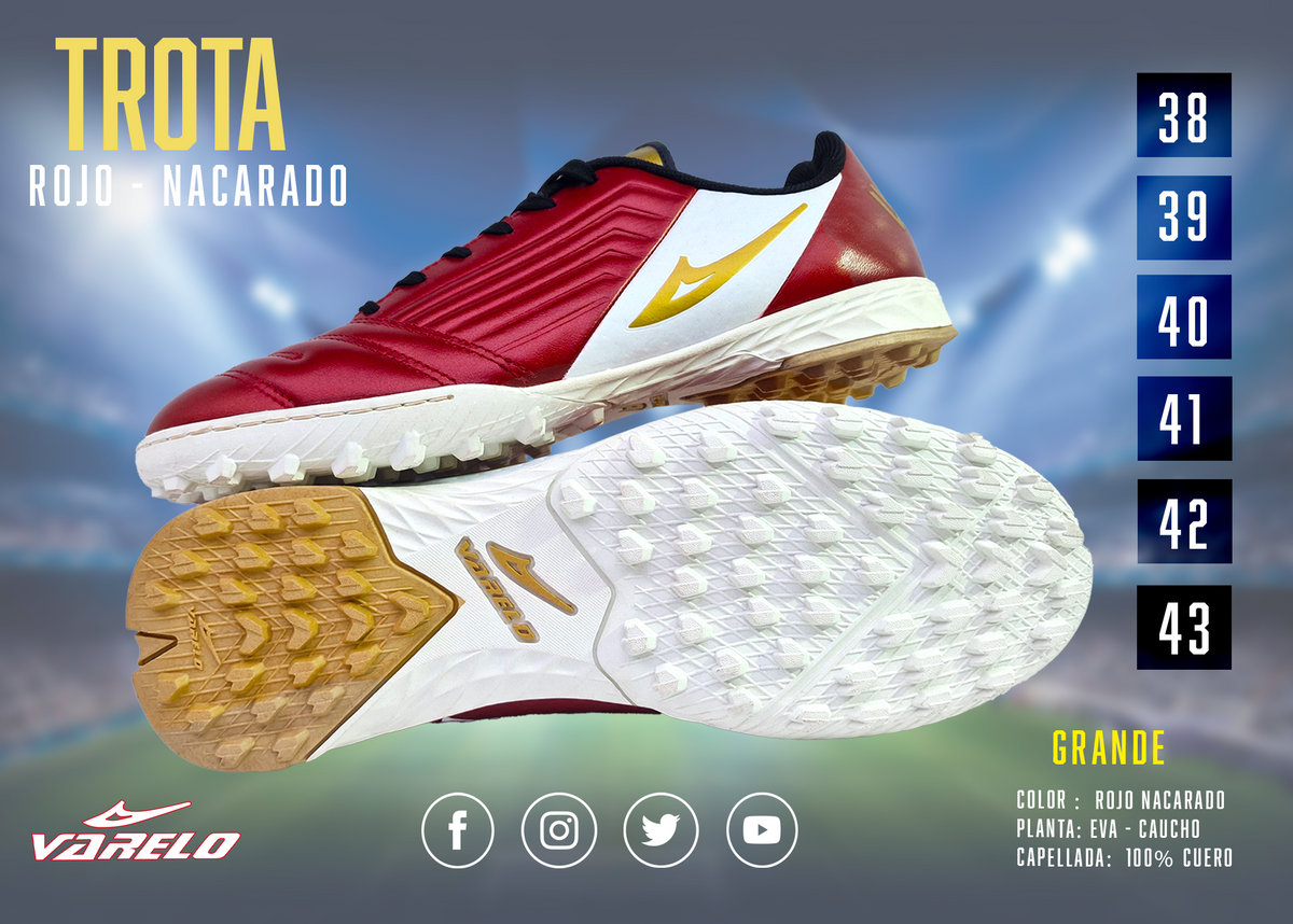 ZAPATILLAS VARELO TROTTA – Máxima Tracción en Grass Sintético