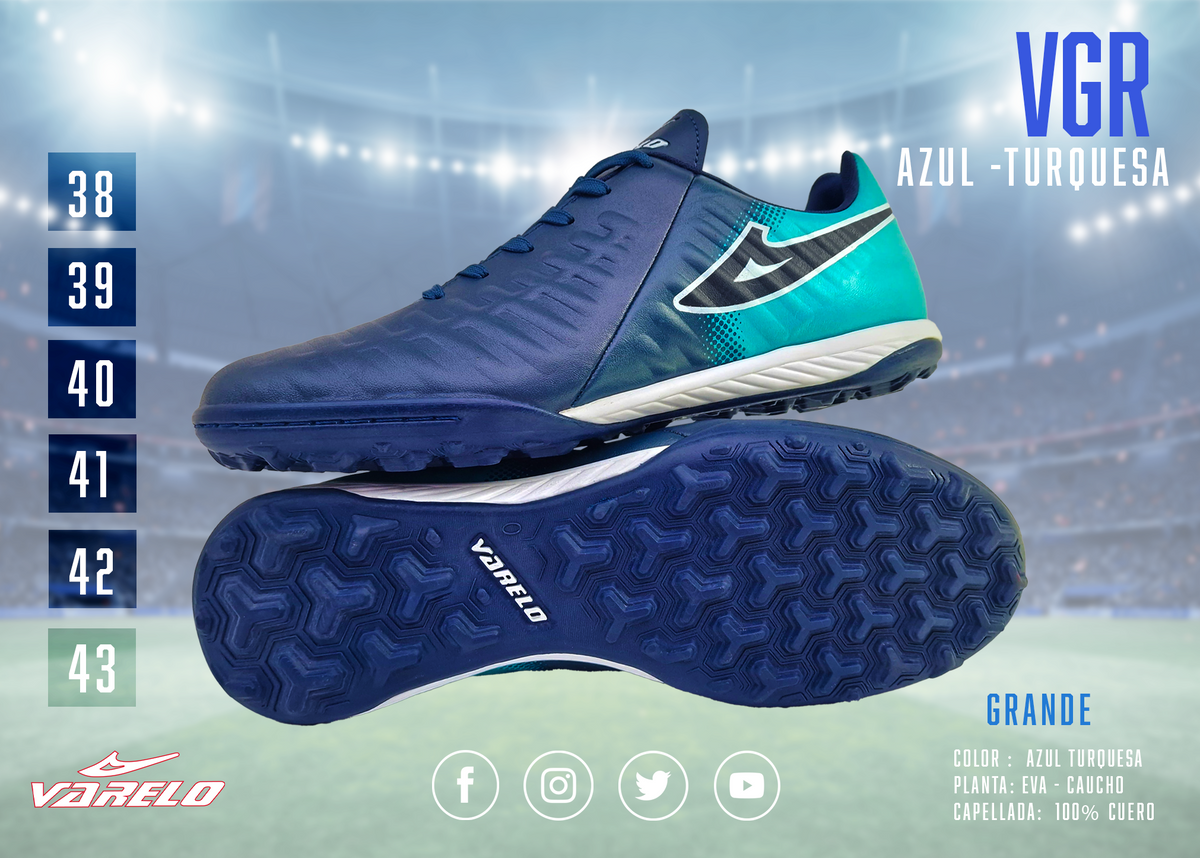 ZAPATILLAS VARELO VRG – Máxima Tracción en Grass Sintético