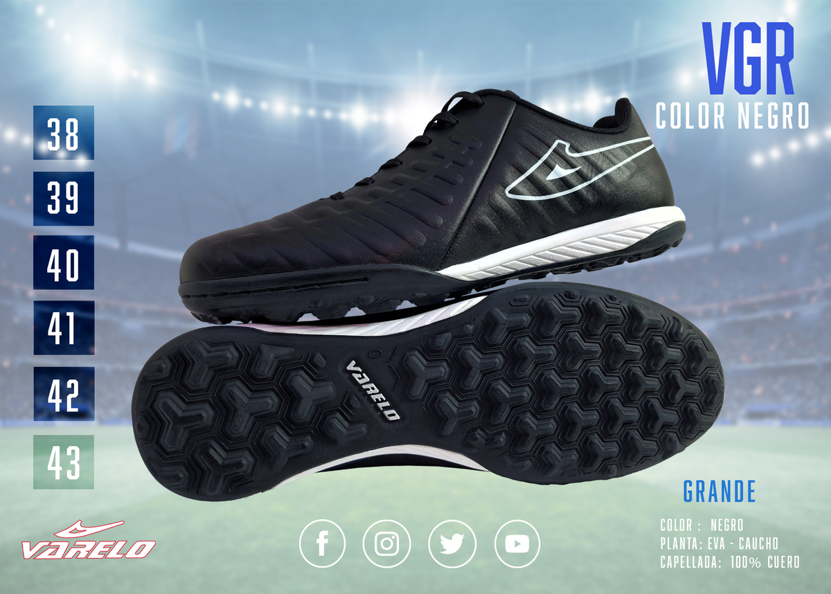 ZAPATILLAS VARELO VRG – Máxima Tracción en Grass Sintético
