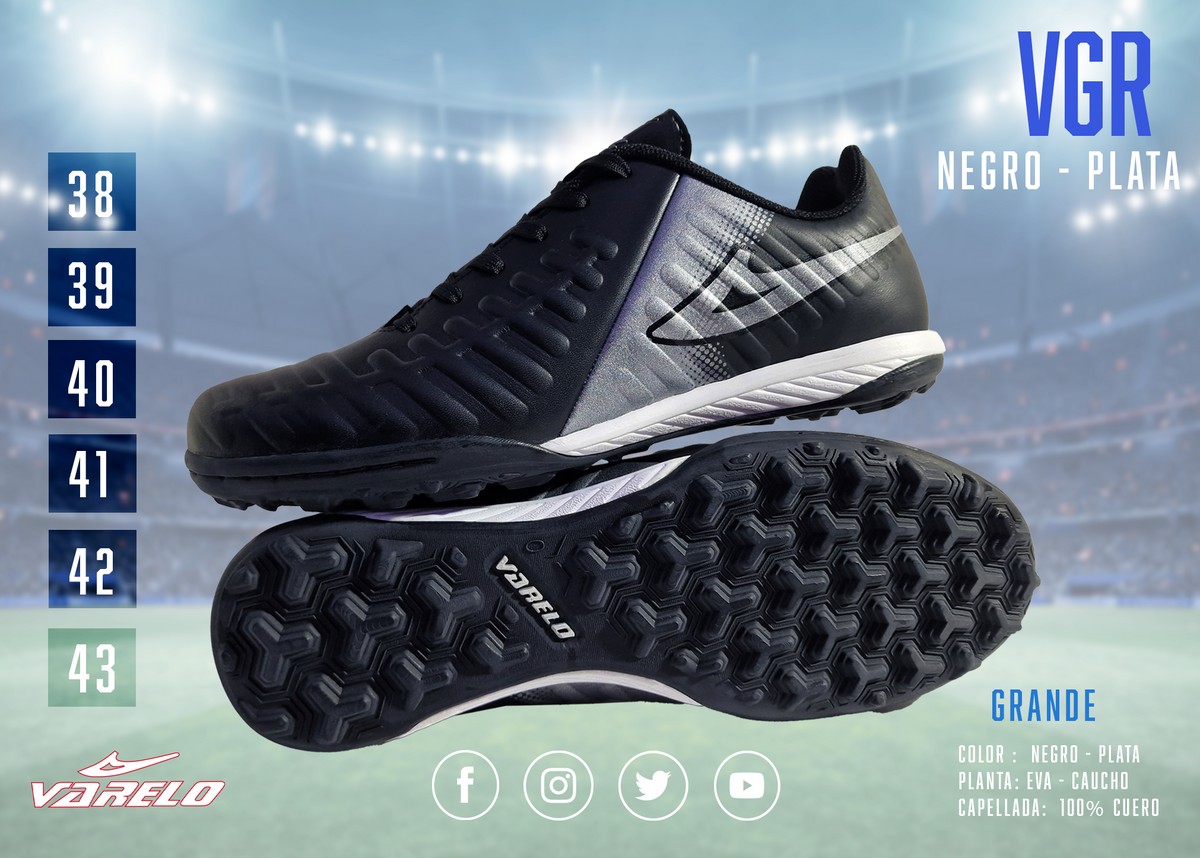 ZAPATILLAS VARELO VRG – Máxima Tracción en Grass Sintético