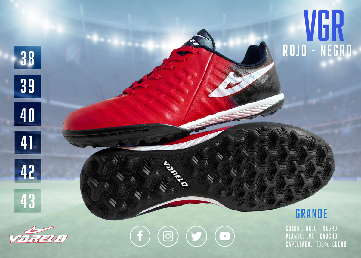 ZAPATILLAS VARELO VRG – Máxima Tracción en Grass Sintético