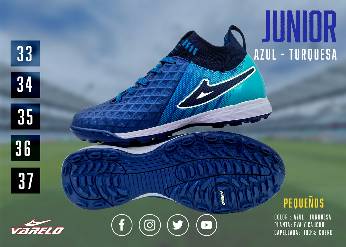 ZAPATILLAS VARELO APTAB JUNIOR – Máxima Tracción en Grass Sintético