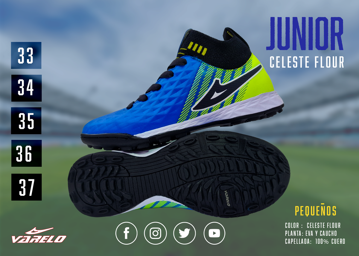 ZAPATILLAS VARELO APTAB JUNIOR – Máxima Tracción en Grass Sintético