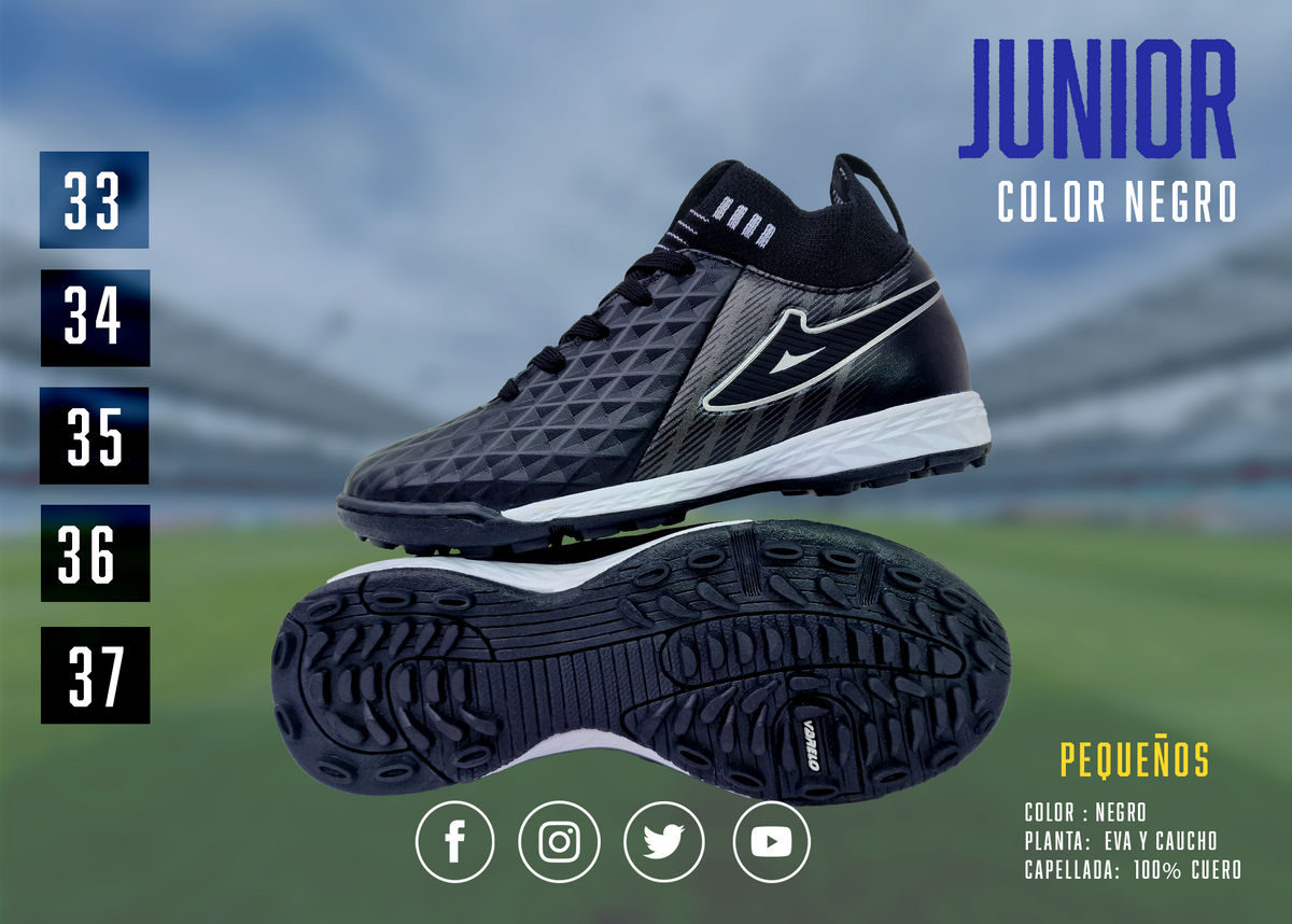 ZAPATILLAS VARELO APTAB JUNIOR – Máxima Tracción en Grass Sintético