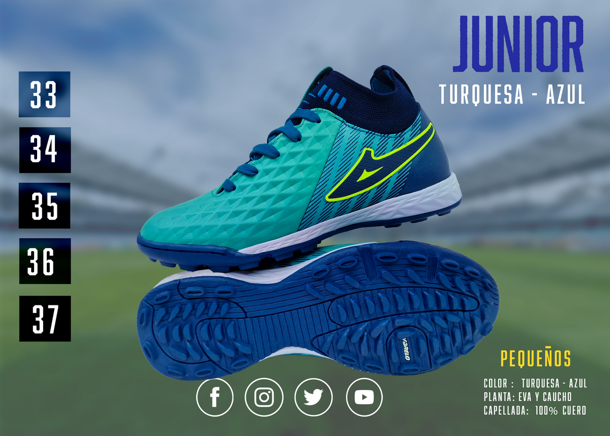 ZAPATILLAS VARELO APTAB JUNIOR – Máxima Tracción en Grass Sintético